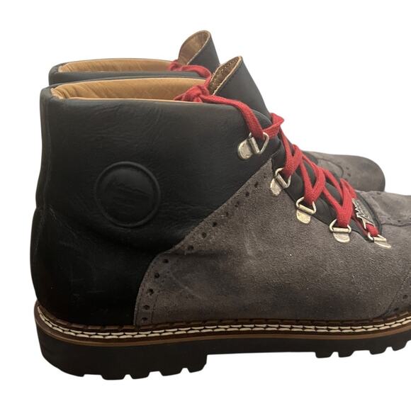 Ammann Murten Boots In Brushed Grey Suede and Black Leather Size 45 EU - Picture 8 of 14